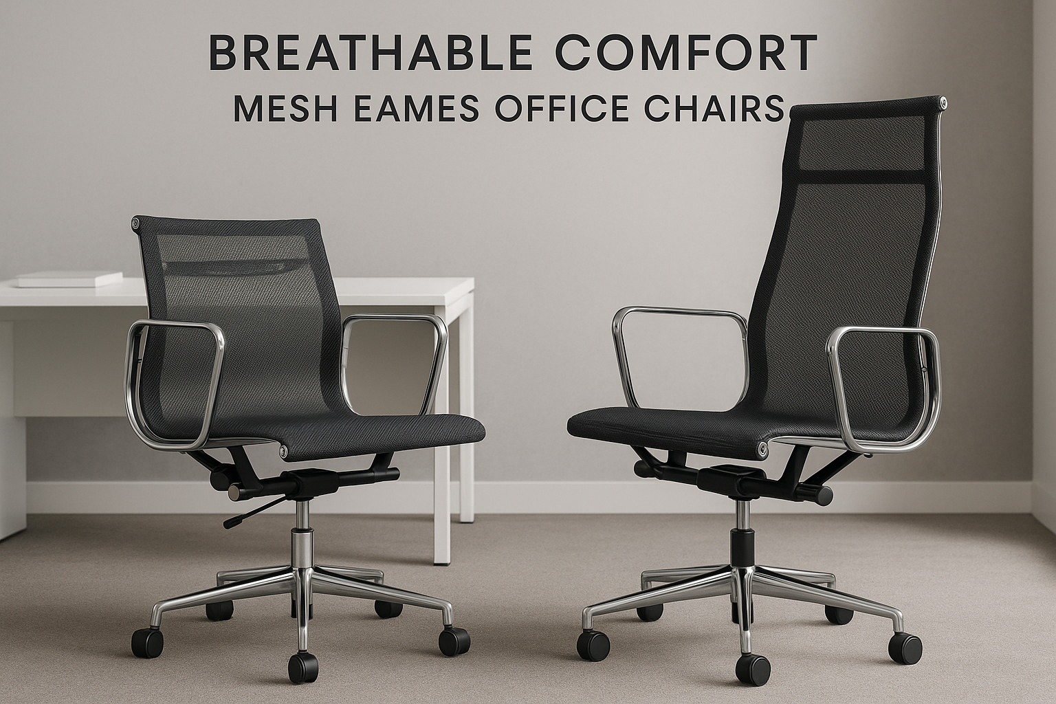 Breathable Comfort: Eames Style Mesh Office Chairs | Luxe Furnishes