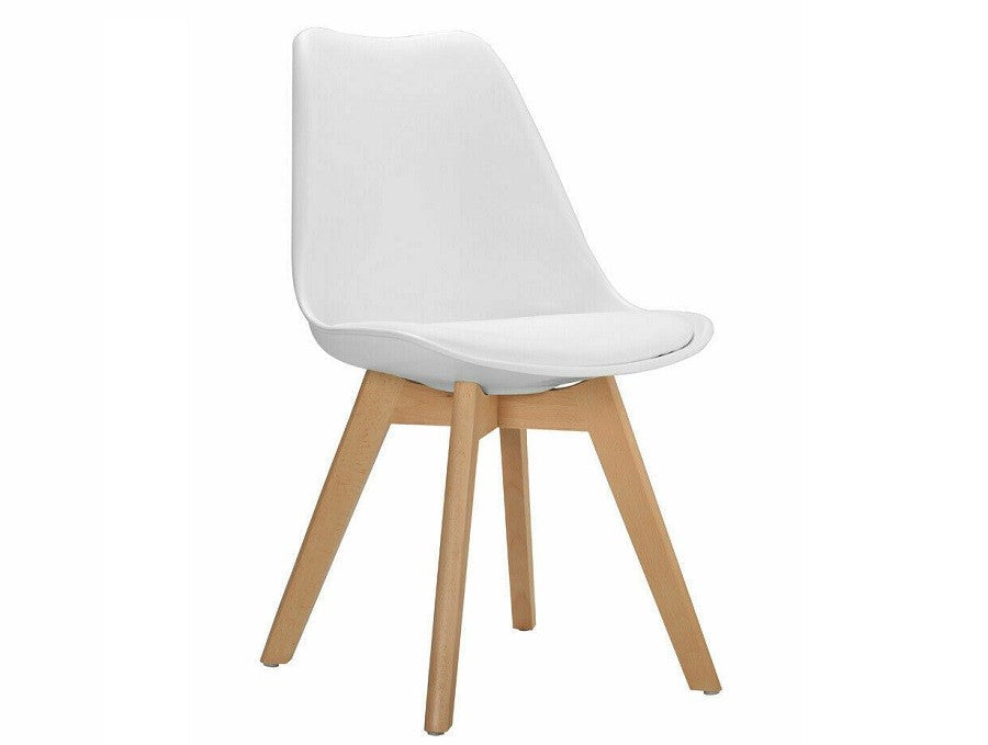 Modern Tulip Dining Chair: White Elegance Luxe Furnishes