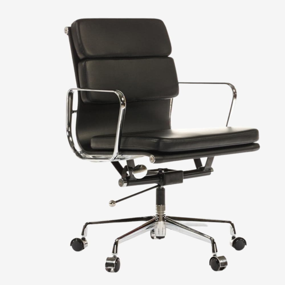 Magical Office Upgrade: Eames Soft Pad Chair for Grey Elegance - Premium SOFT PAD LOW BACK from Luxe Furnishes - Just $345! Shop now at Luxe Furnishes