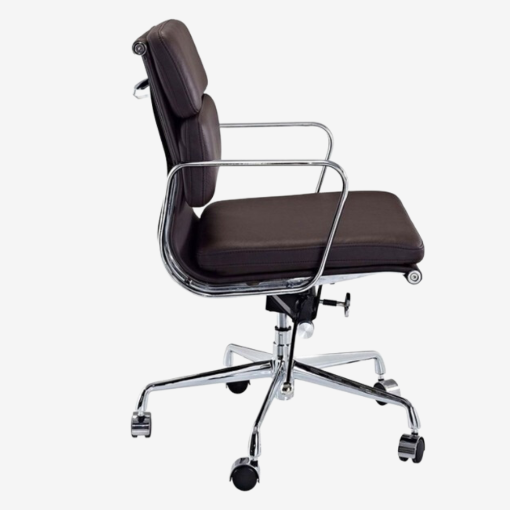 Enchanting Light Grey Eames Soft Pad Office Chair - Stylish Ergonomic Seating for Your Workspace - Premium SOFT PAD LOW BACK from Luxe Furnishes - Just $345! Shop now at Luxe Furnishes