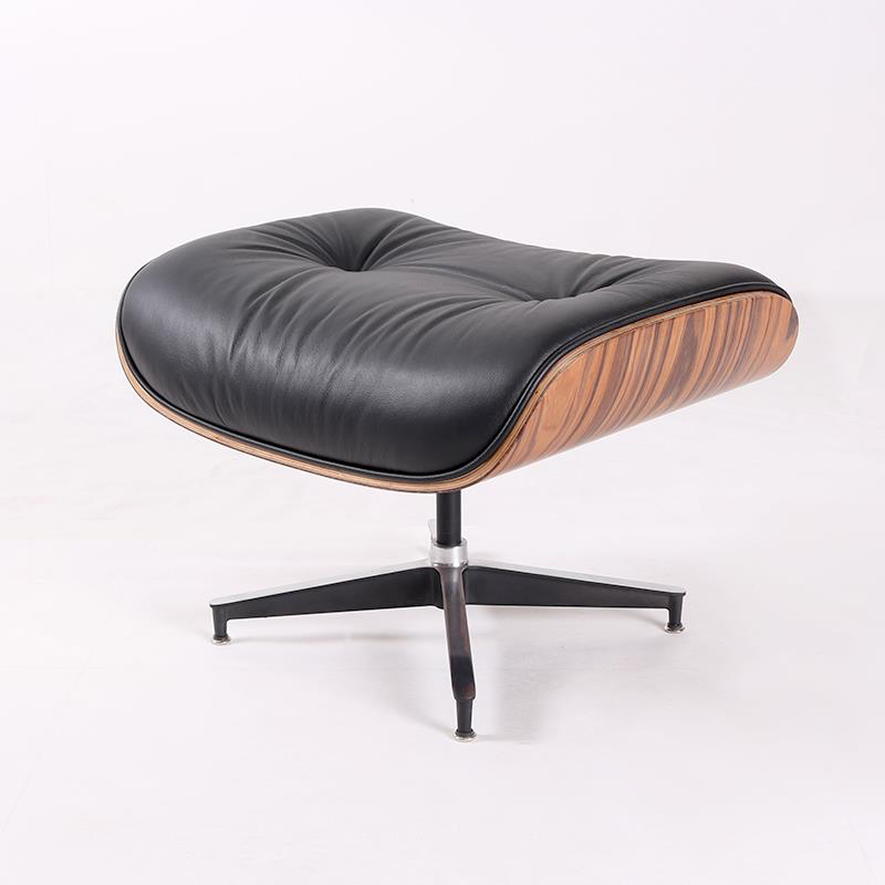 Timeless Eames Lounge Chair and Ottoman in Brown Leather