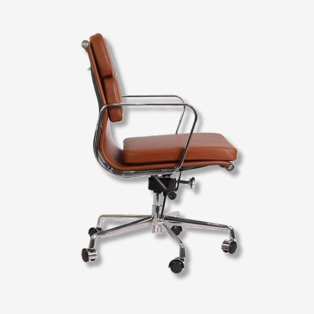 Enchanting Light Grey Eames Soft Pad Office Chair - Stylish Ergonomic Seating for Your Workspace - Premium SOFT PAD LOW BACK from Luxe Furnishes - Just $345! Shop now at Luxe Furnishes