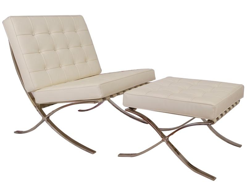 Cream - Premium Barcelona Chairs from Luxe Furnishes - Just $645! Shop now at Luxe Furnishes